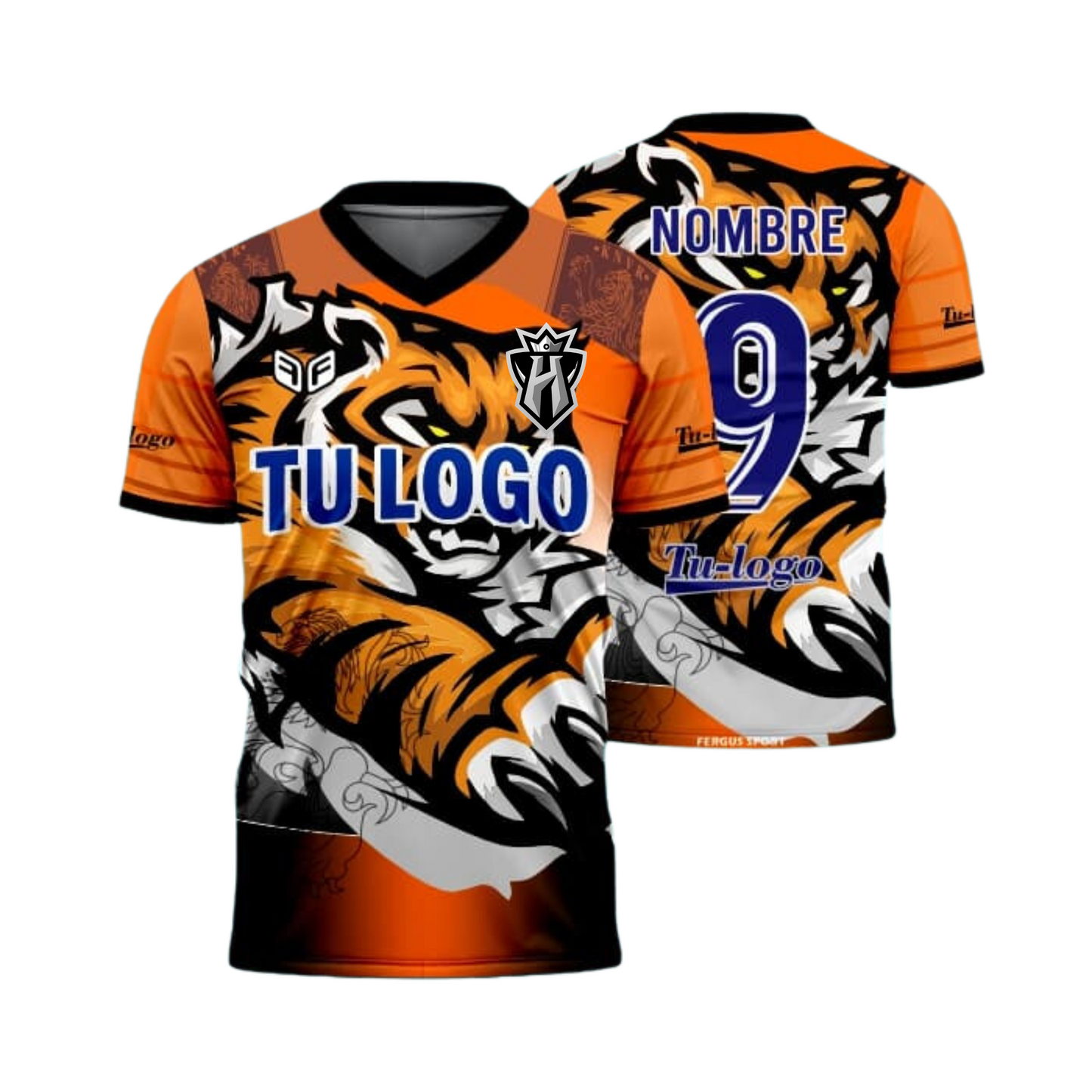 Camiseta Deportiva Personalizada Modelo Orange